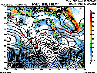 10 Day Synoptic Chart 10-Day Bom Access Model Weather Forecast Of Isobars And Rain -  Www.farmonlineweather.com.au