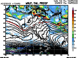 Weather Pressure Charts 10 Day 10-Day Bom Access Model Weather Forecast Of Isobars And Rain -  Www.farmonlineweather.com.au